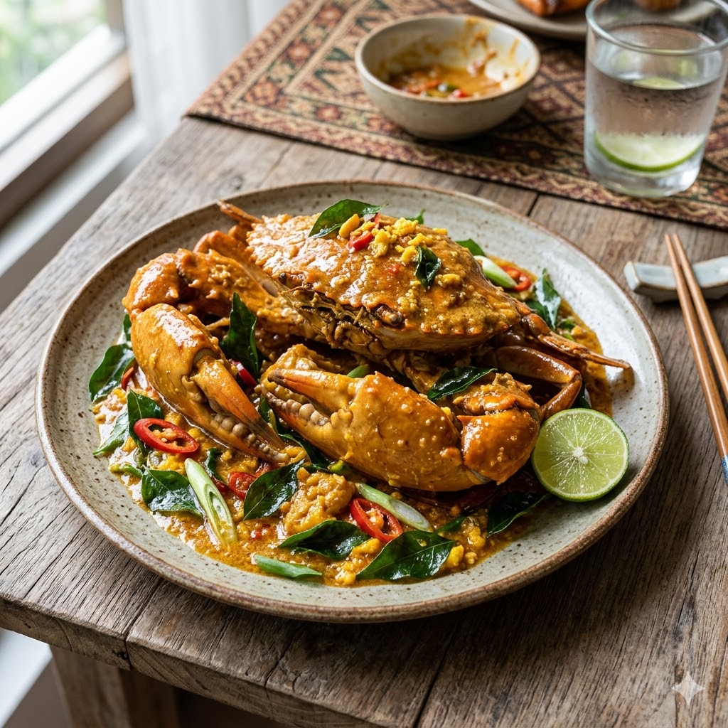 Kepiting telur asin Mang Engking
